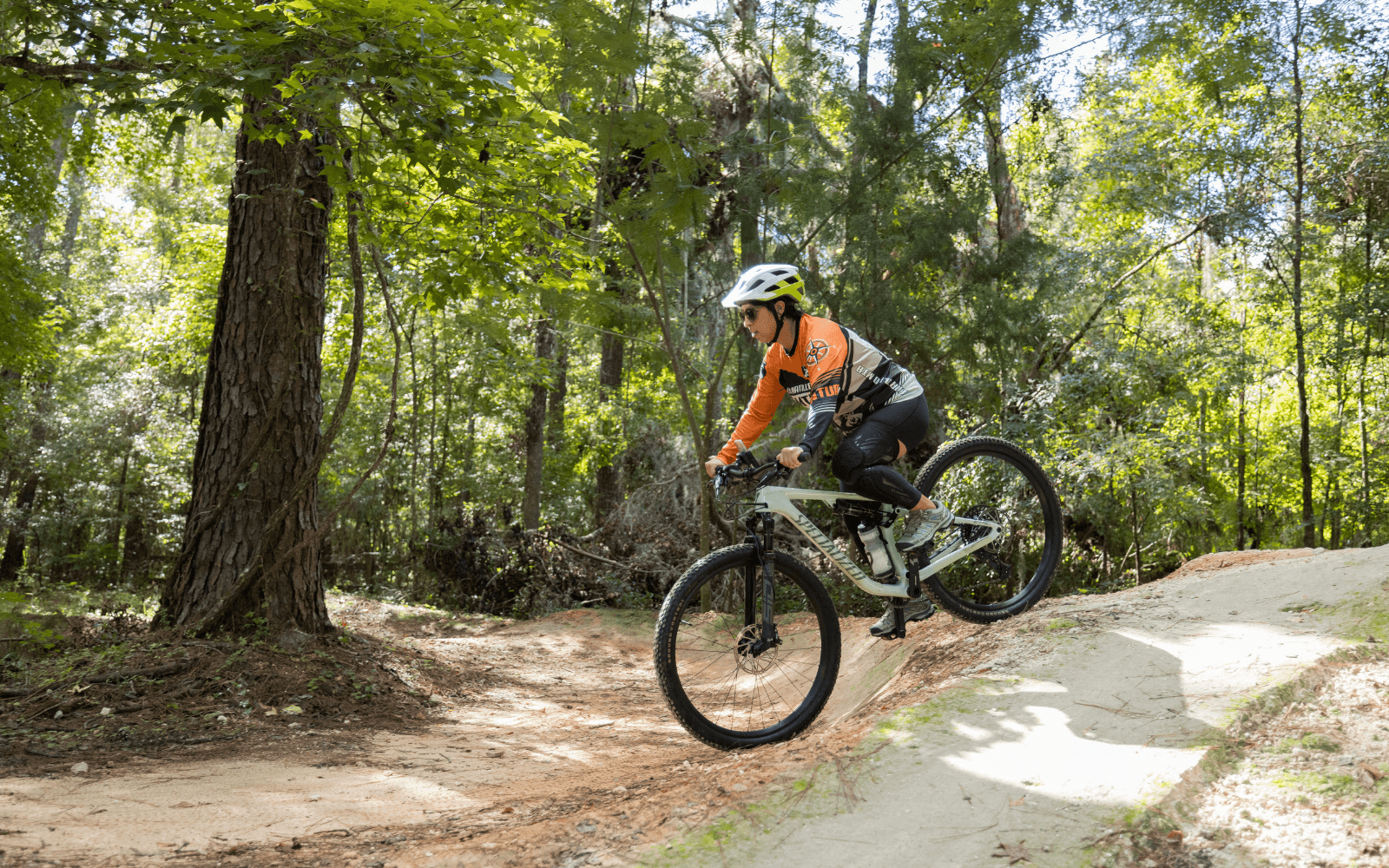 Riders sharing a guided outdoor biking experience in Florida